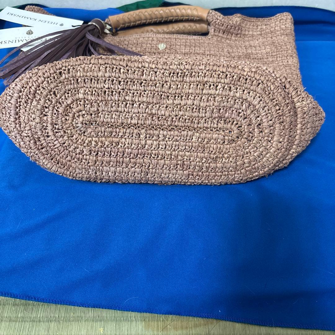 のんのん HELEN KAMINSKI ベージュ かごバッグ