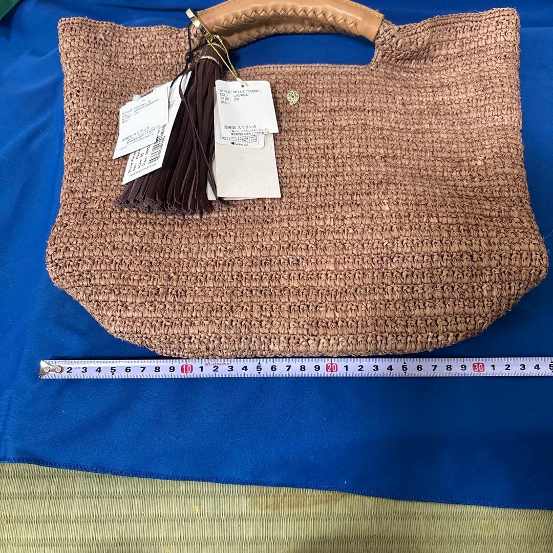 のんのん HELEN KAMINSKI ベージュ かごバッグ