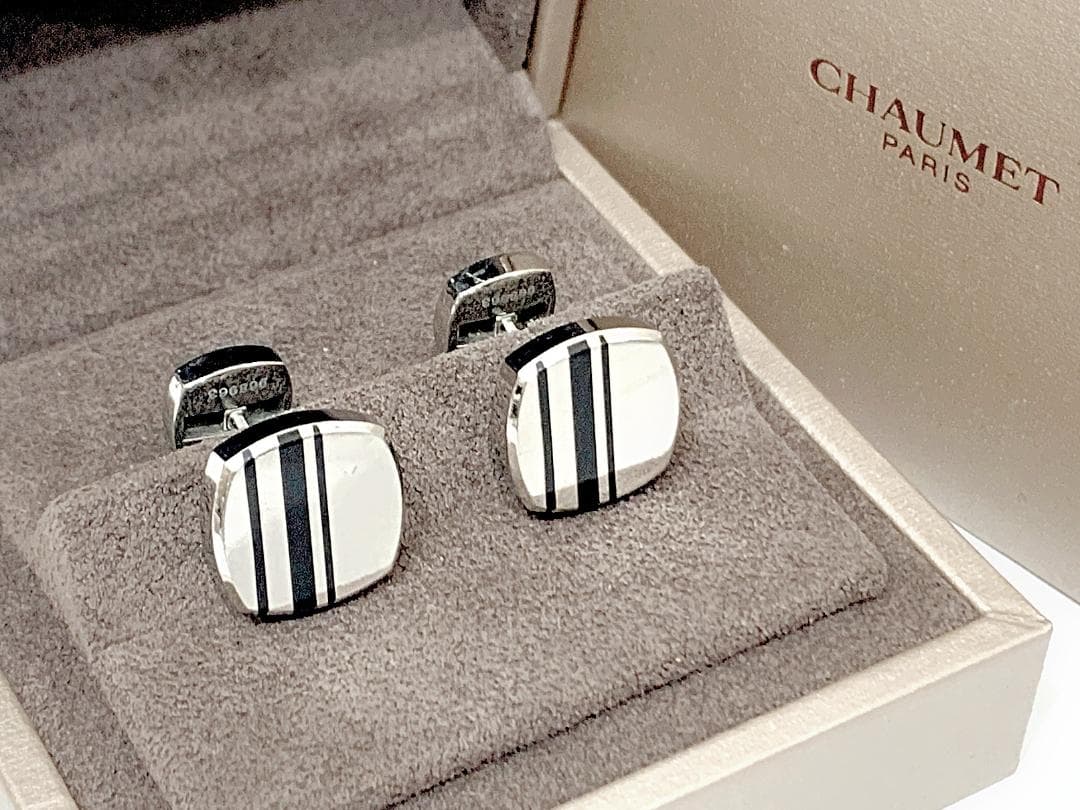 正規]ショーメCHAUMET カフリンクス カフスボタン ダンディシリーズ[美品