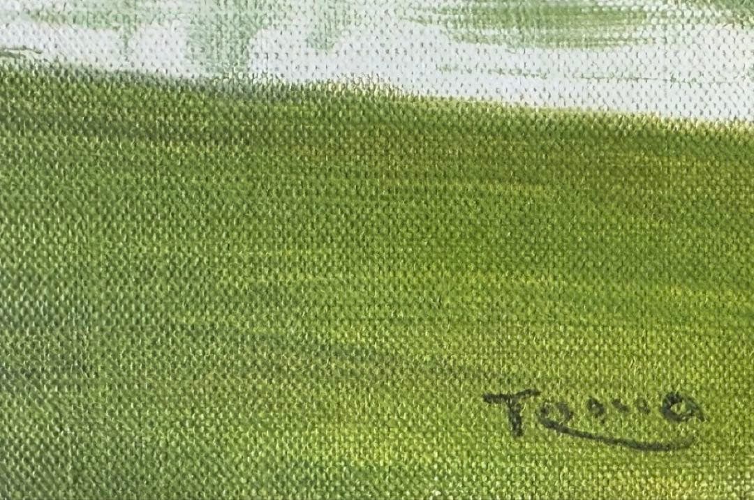 ★レザンドリー風景 林朝路 油彩8号 フランス在住