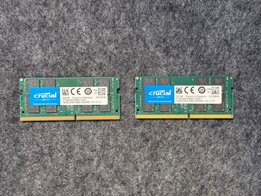 Crucial 32GB ノート用 メモリ PC4-21300 DDR4
