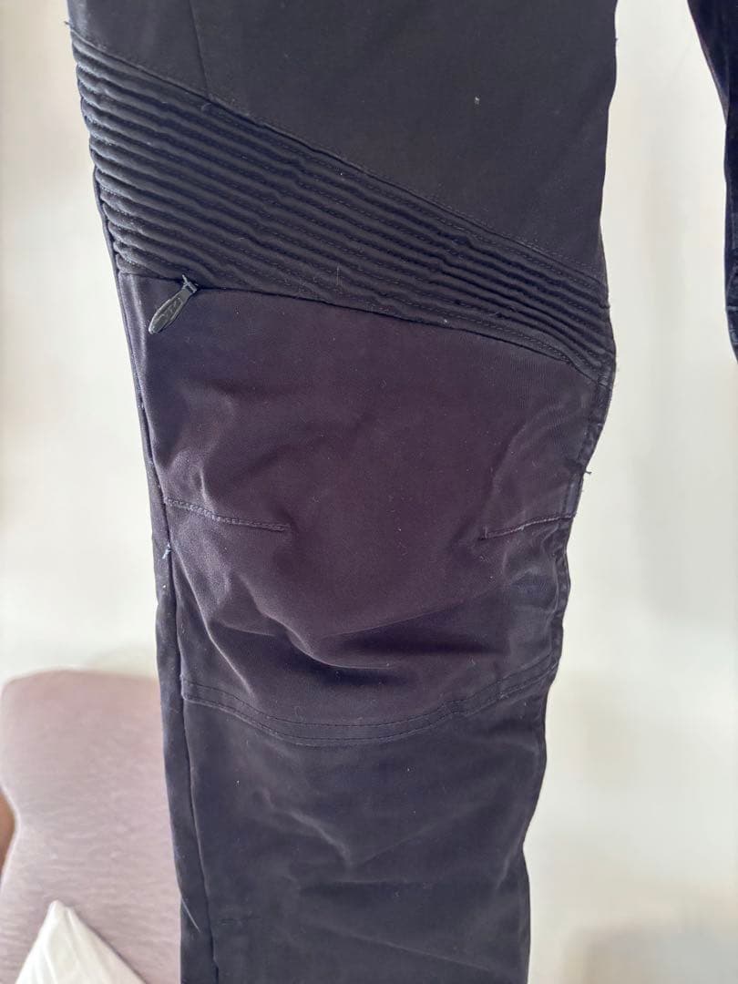 RossoStyleLabリブウォームストレッチパンツ ブラックSサイズ