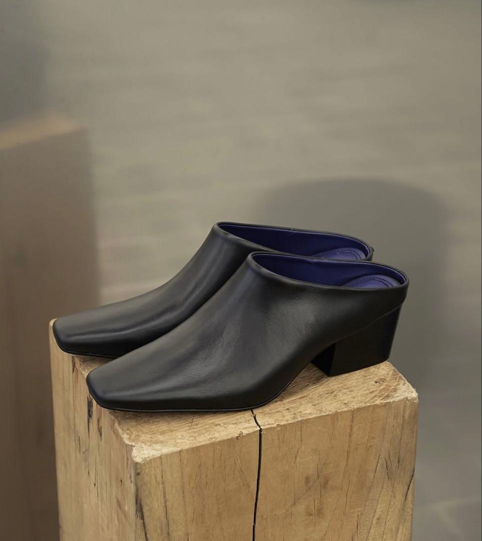 todayful★25AW Square Leather Sabot★37