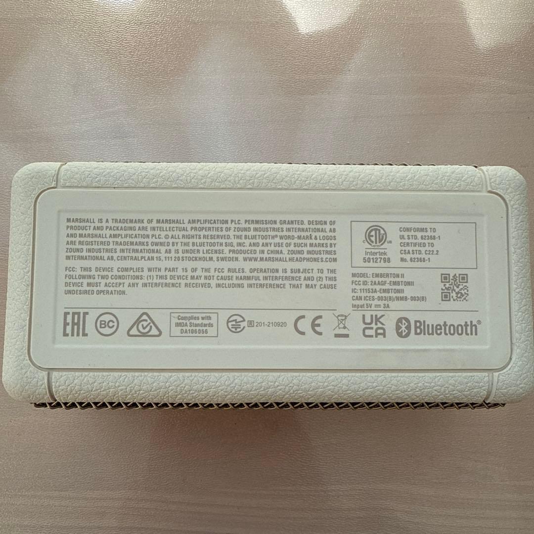 Marshall EMBERTON II ワイヤレススピーカー　箱有り