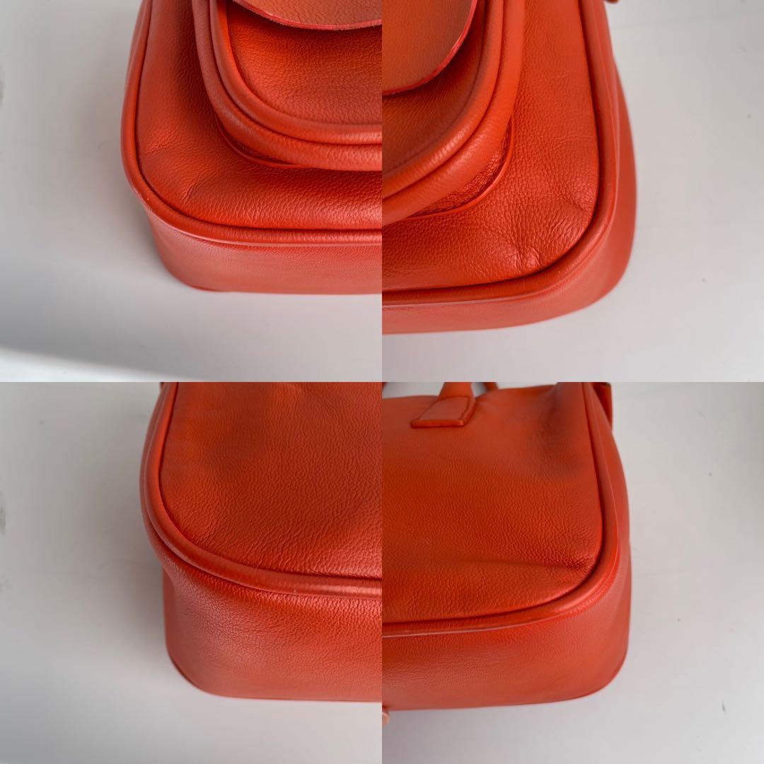 ✨極美品✨　MIUMIU ハンドバッグ　レザー　アーカイブ　オレンジ　y2k