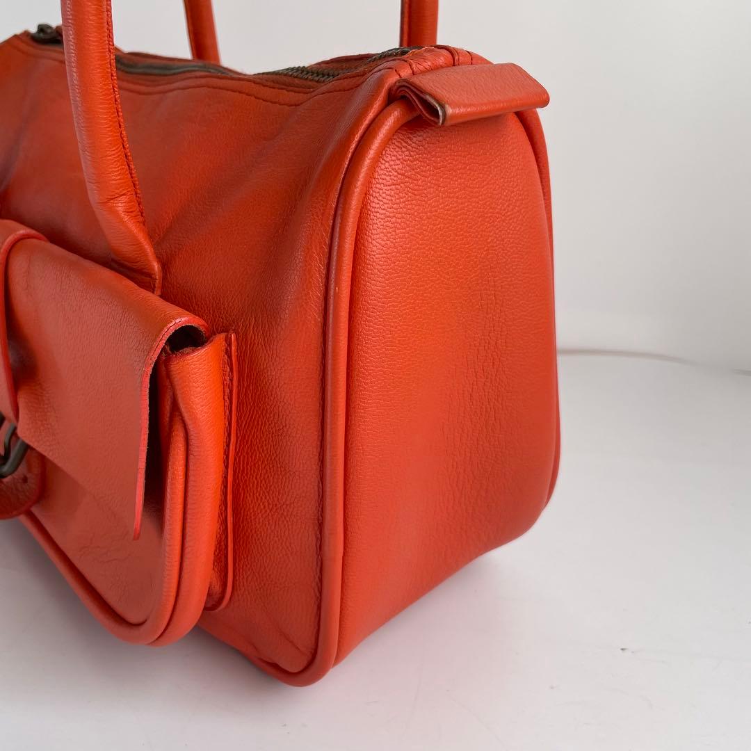 ✨極美品✨　MIUMIU ハンドバッグ　レザー　アーカイブ　オレンジ　y2k