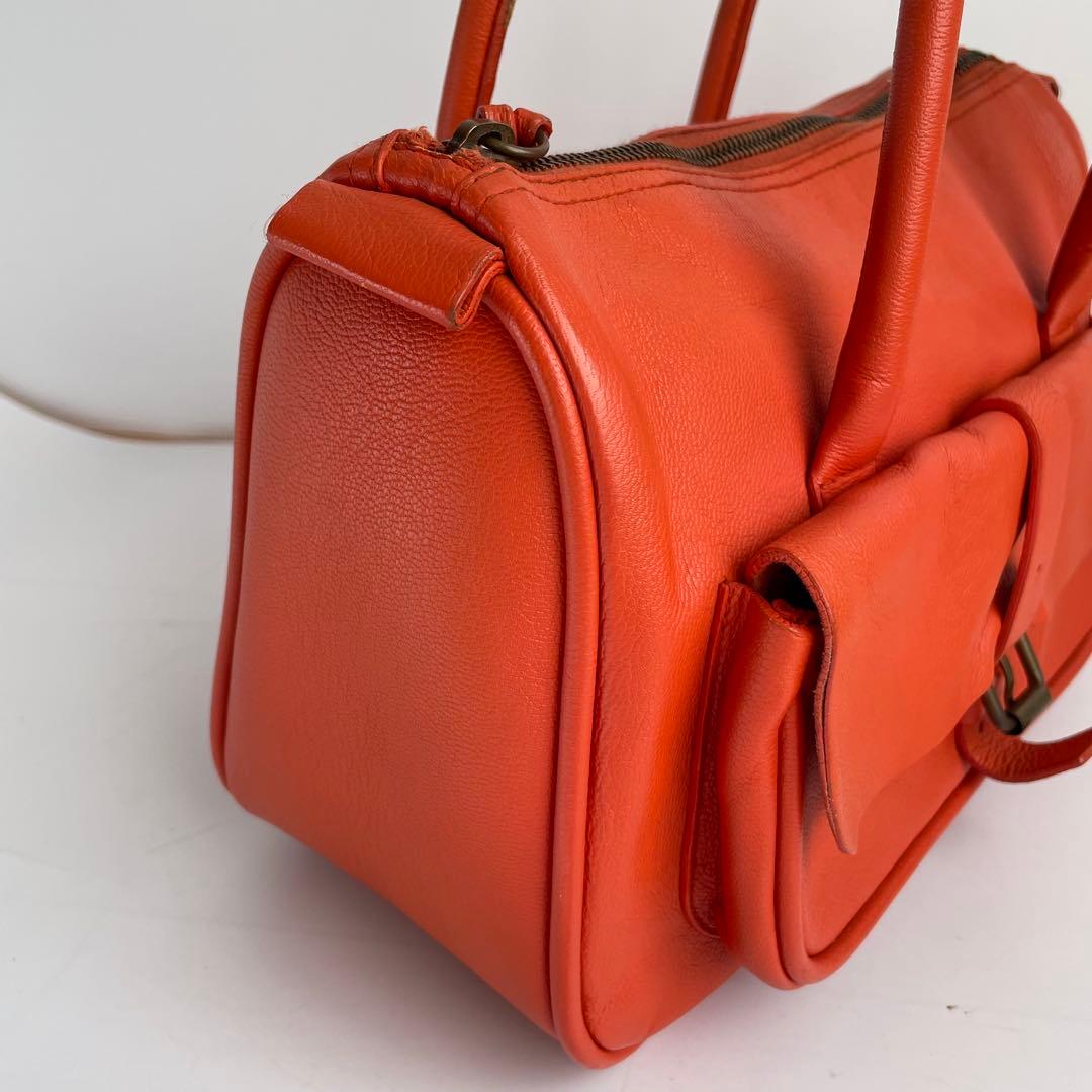 ✨極美品✨　MIUMIU ハンドバッグ　レザー　アーカイブ　オレンジ　y2k