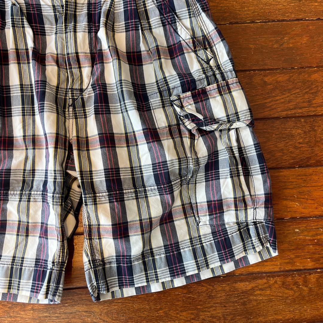 ポロラルフローレン マドラスチェック カーゴ ショーツ w34