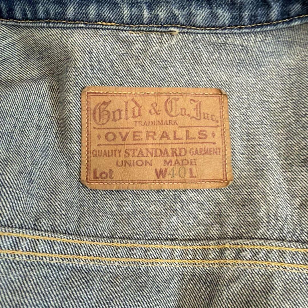 ジャケット・アウター Gold 14oz. DENIM JACKET HARD WASHED