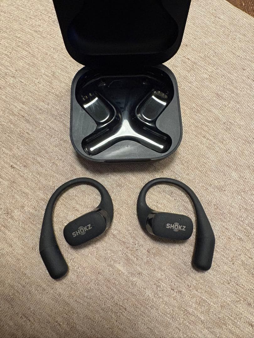 【アルコール消毒済】SHOKZ OPENFIT ブラック shockz