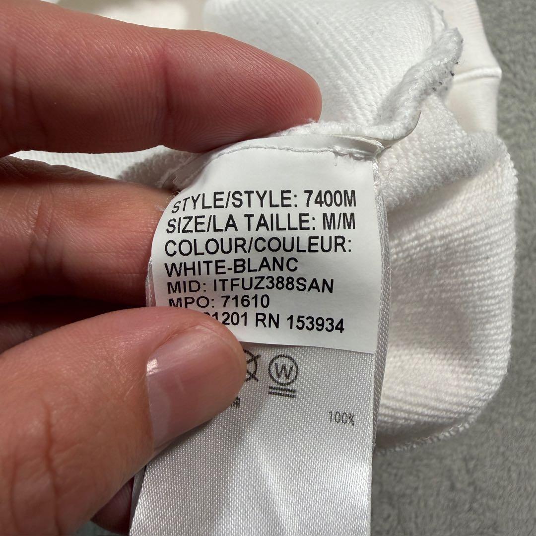 カナダグース　スウェットトレーナー　ホワイト　7400M Mサイズ