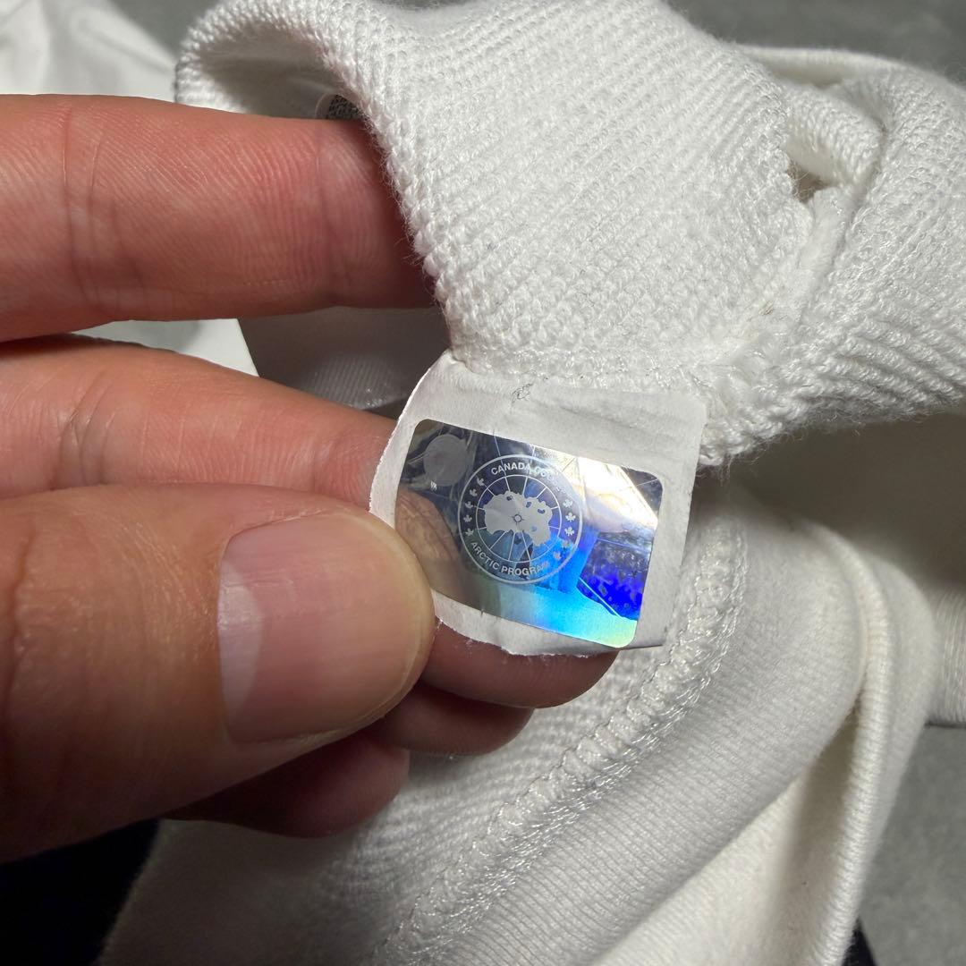 カナダグース　スウェットトレーナー　ホワイト　7400M Mサイズ