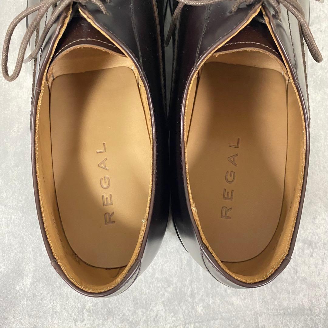 【新品未使用】REGAL ストレートチップ ガラスレザー 811R 26.5