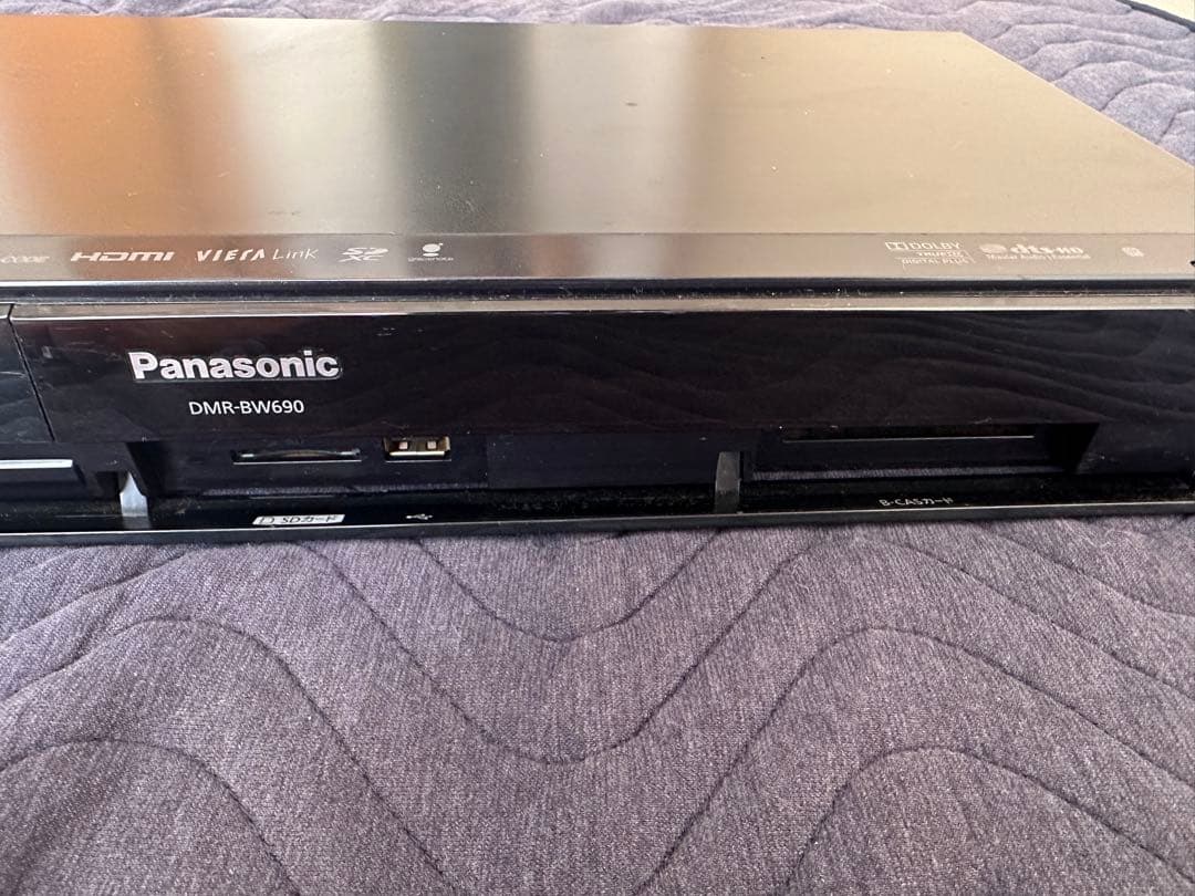 動作確認済・容量アップ済 Panasonic ブルーレイレコーダー B-CAS付