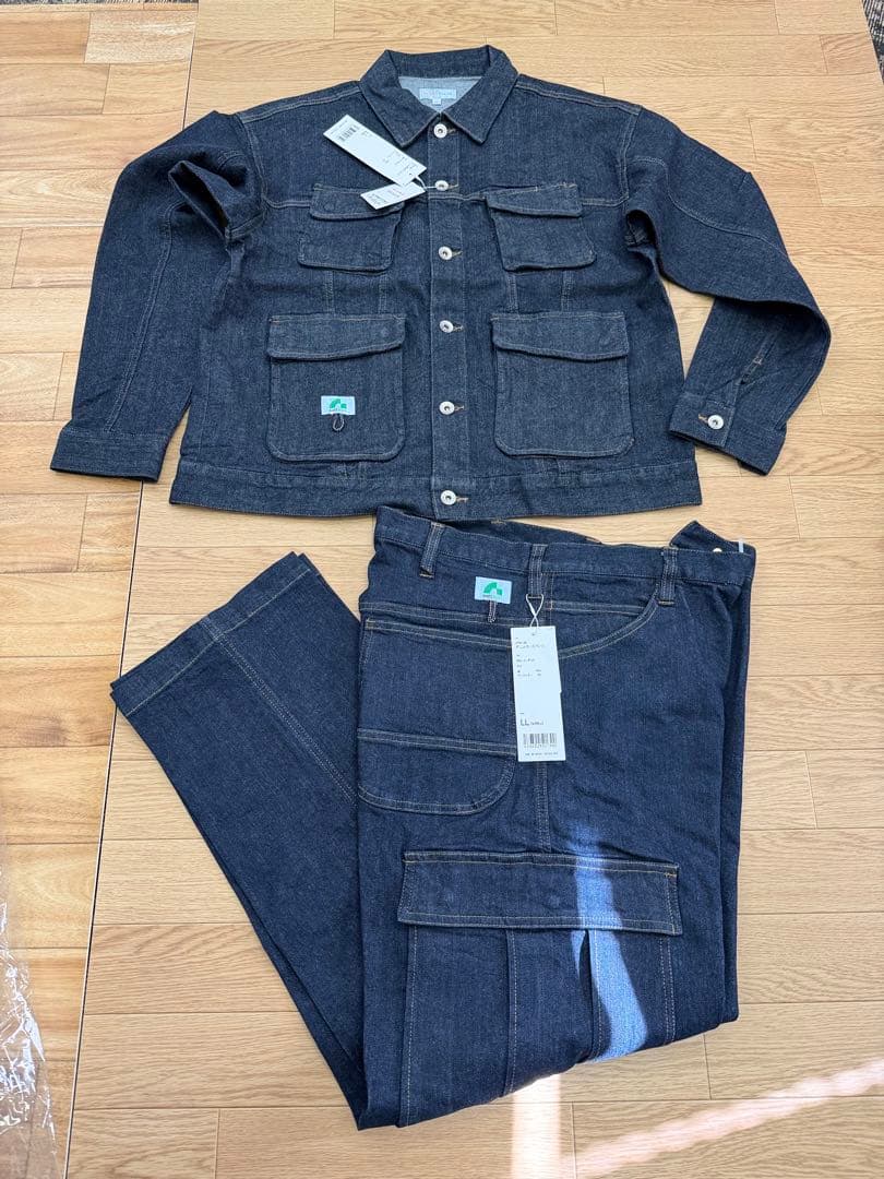 桑和　beamsdesign デニム　上下セット　サイズLL