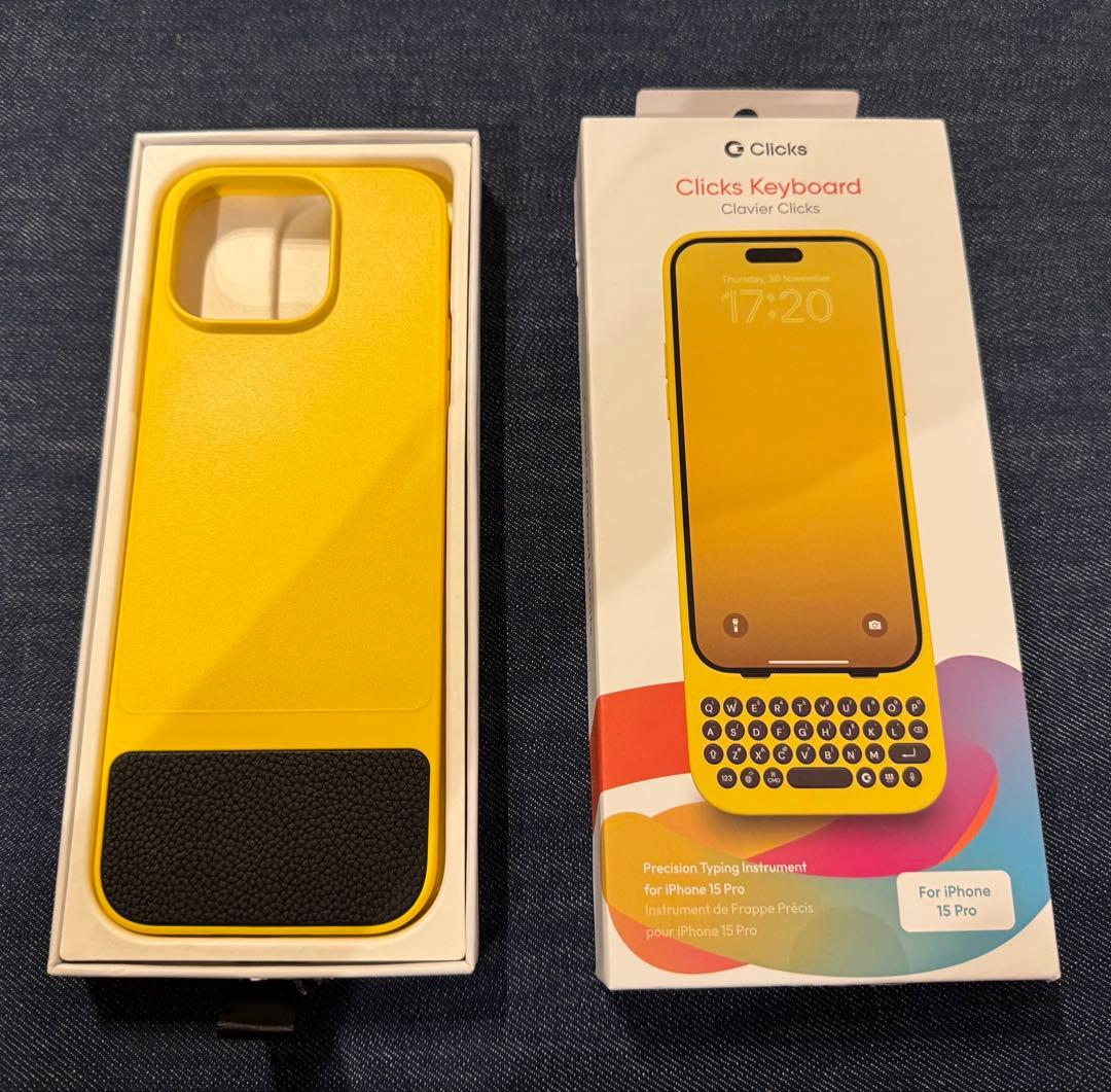 Clicks Keyboard iPhone 15 Pro用 バンブルビー