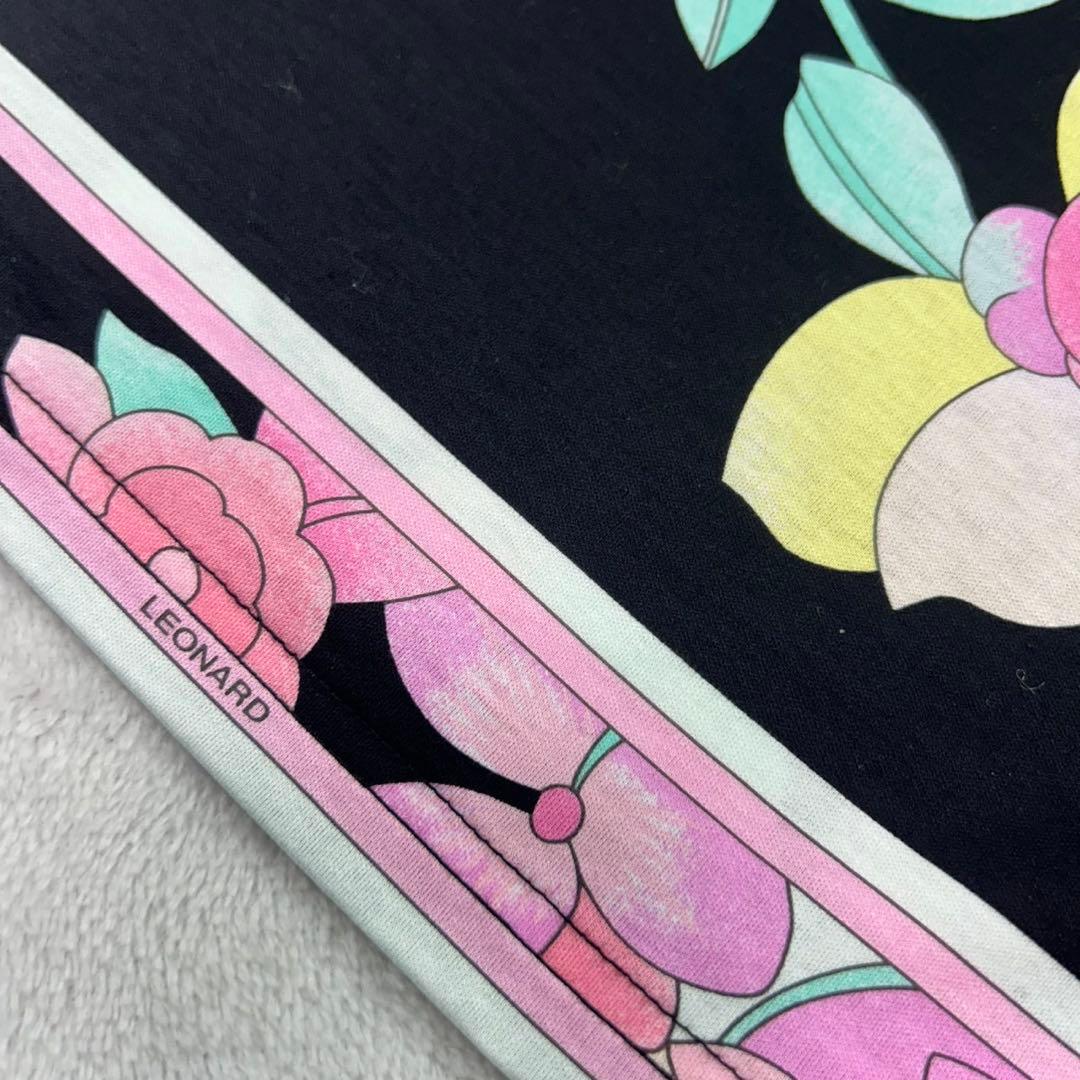 K396 新品未使用 L レオナール タグ付き 花柄 カットソー レディース