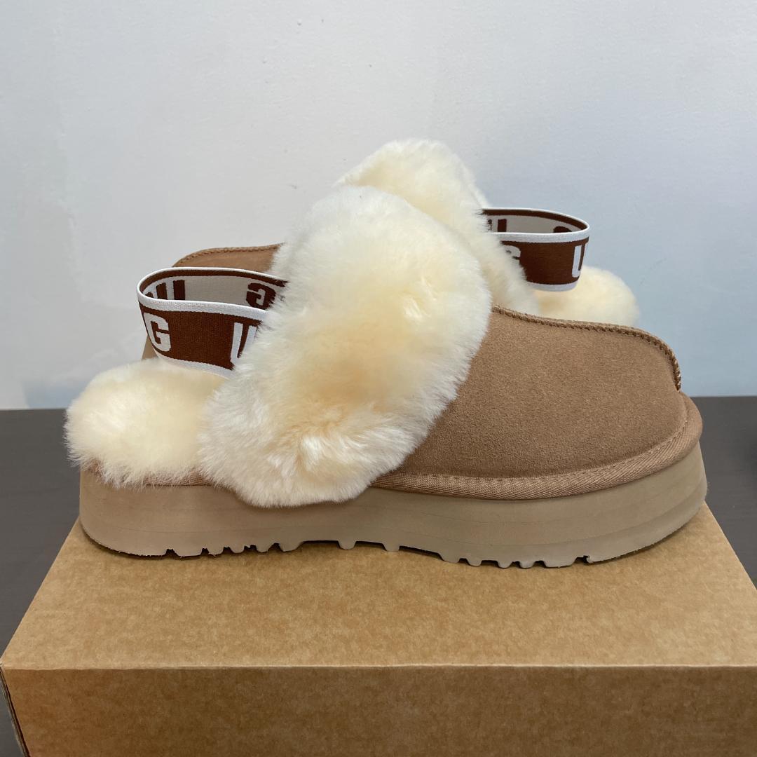 UGG レディース ファンケット 3cm厚底 サンダル クロッグ 24cm