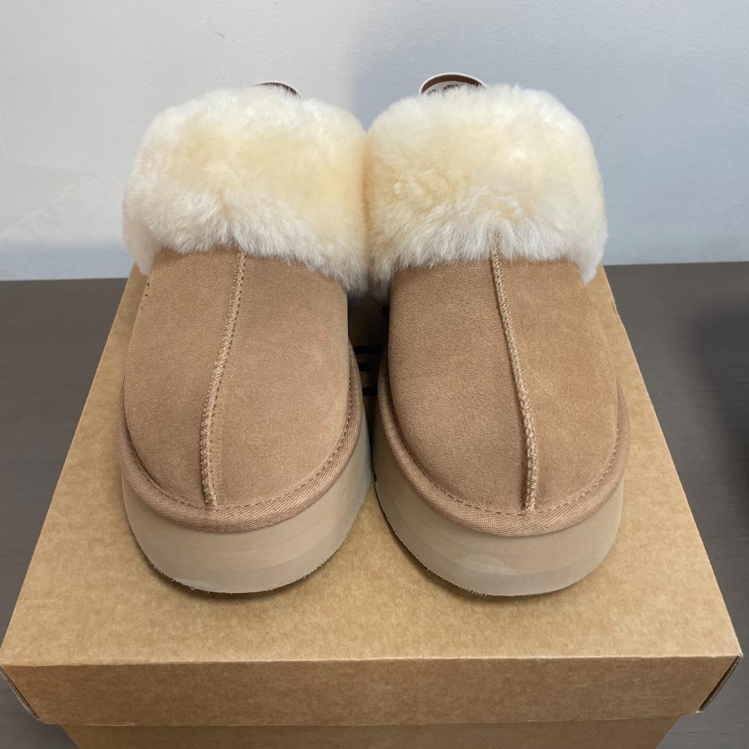 UGG レディース ファンケット 3cm厚底 サンダル クロッグ 24cm