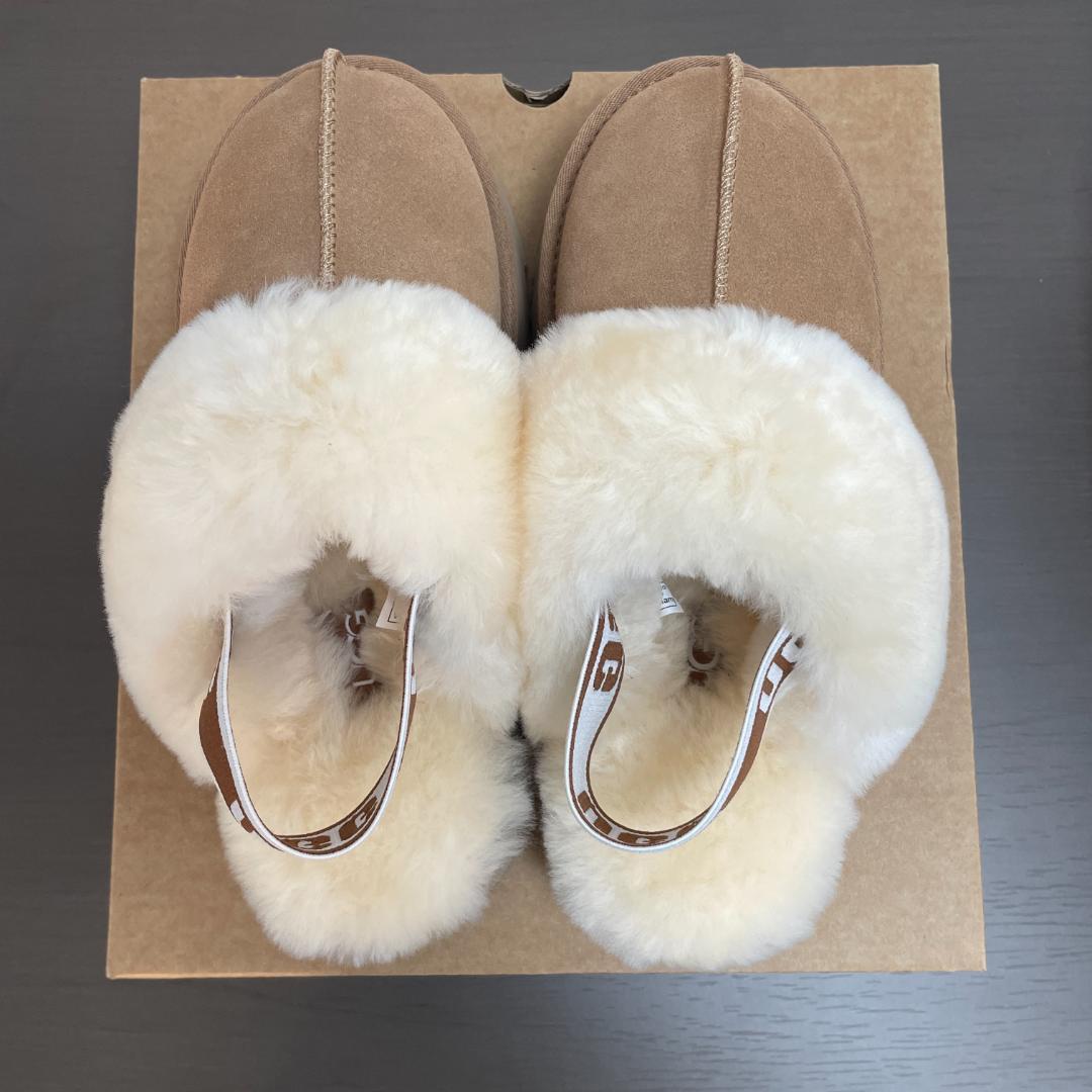 UGG レディース ファンケット 3cm厚底 サンダル クロッグ 24cm