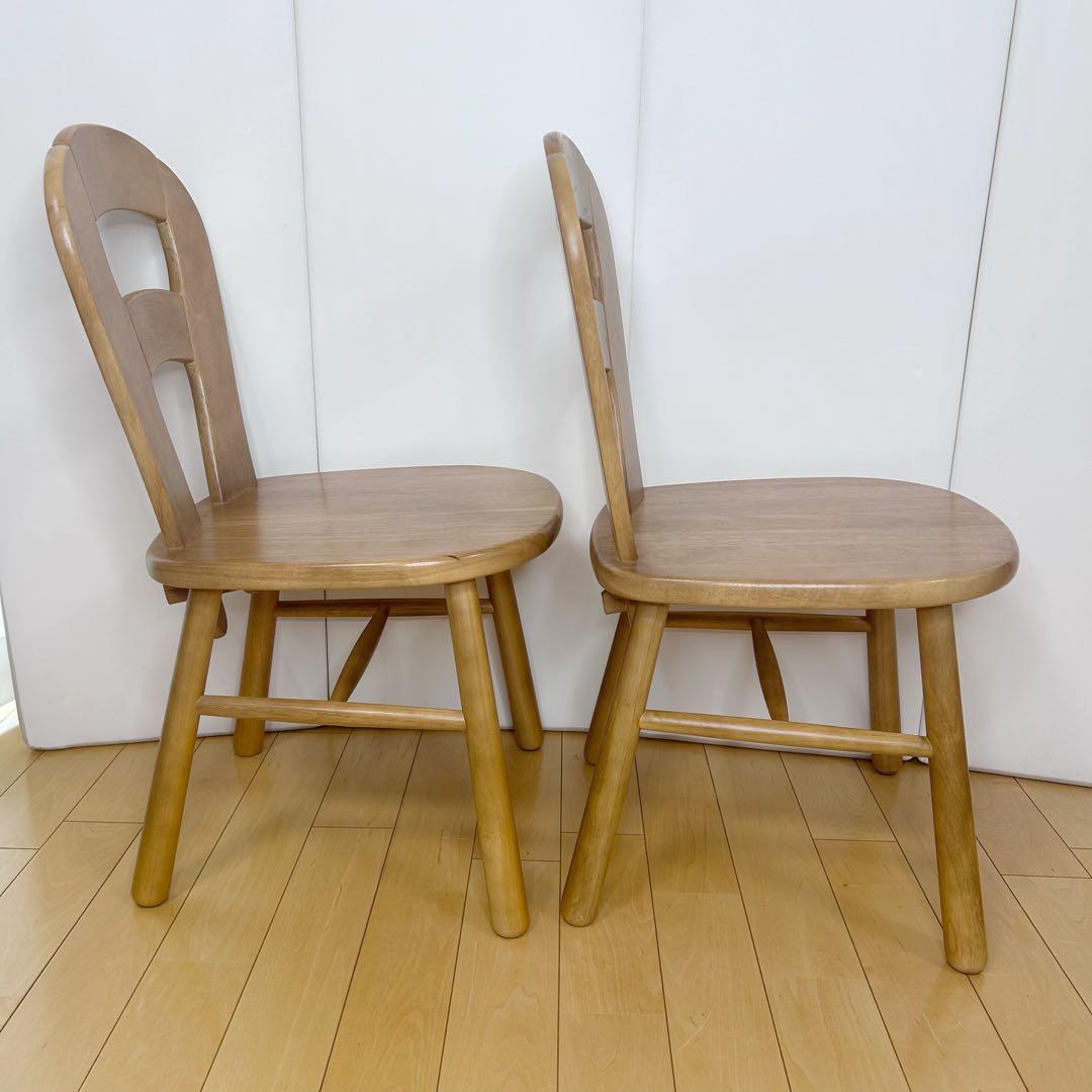カリモク　karimoku 木製チェア　2脚セット　H字貫　国産　美品