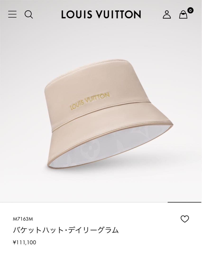 新品！Louis Vuitton バケットハット・デイリーグラム