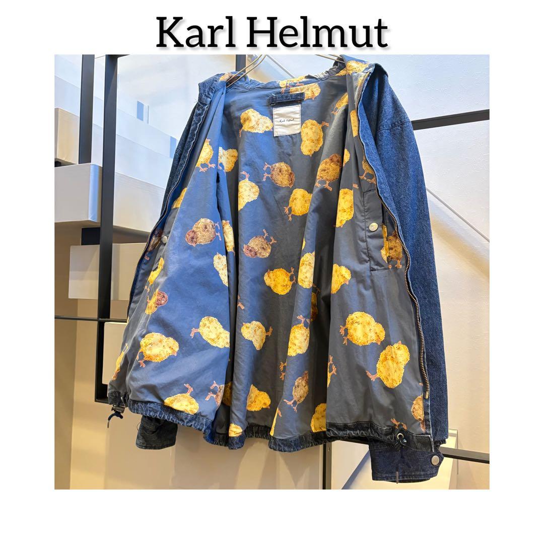 Karl Helmut デニムパーカー　ヒヨコ　ワッペン　刺繍　ピンクハウス