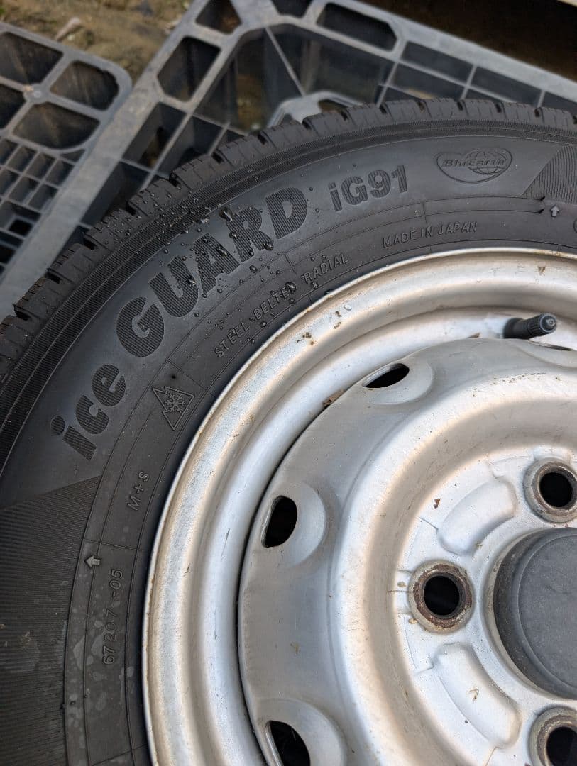 145/80R12 ヨコハマ Ice Guard IG91 スタッドレス中古現状
