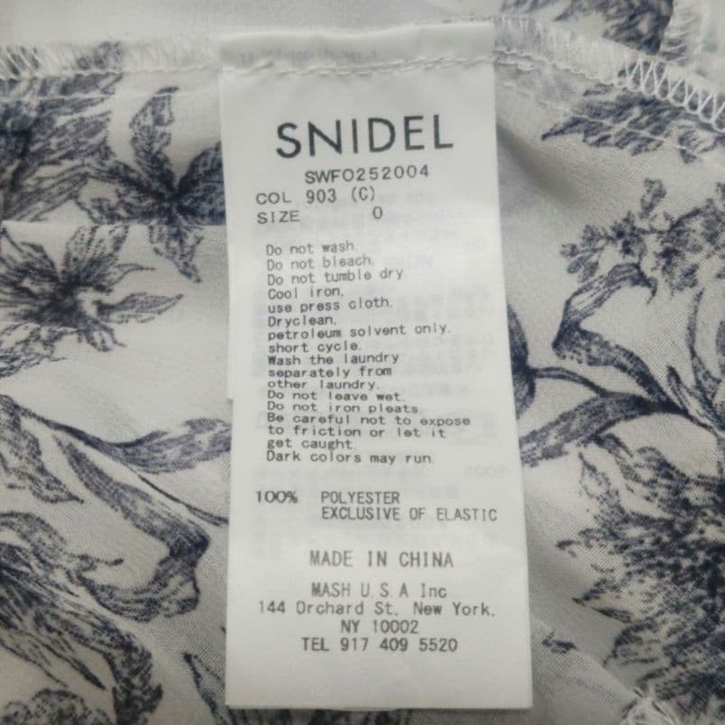 snidel スナイデル Sustainable20周年プリントワンピース C