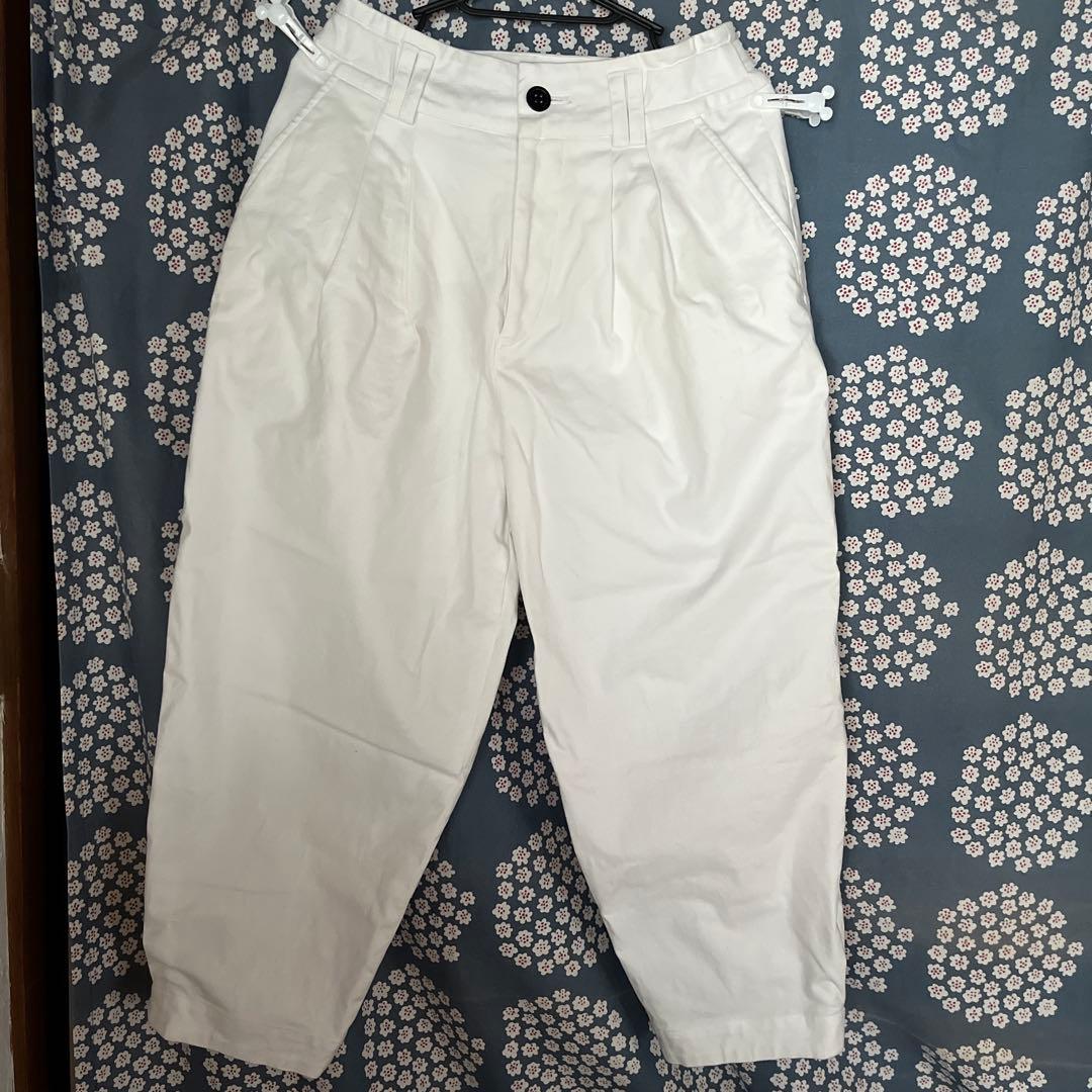 SALUE サルエ ユニセックス　 エッグチノパンツ　 ホワイト　　サイズ１