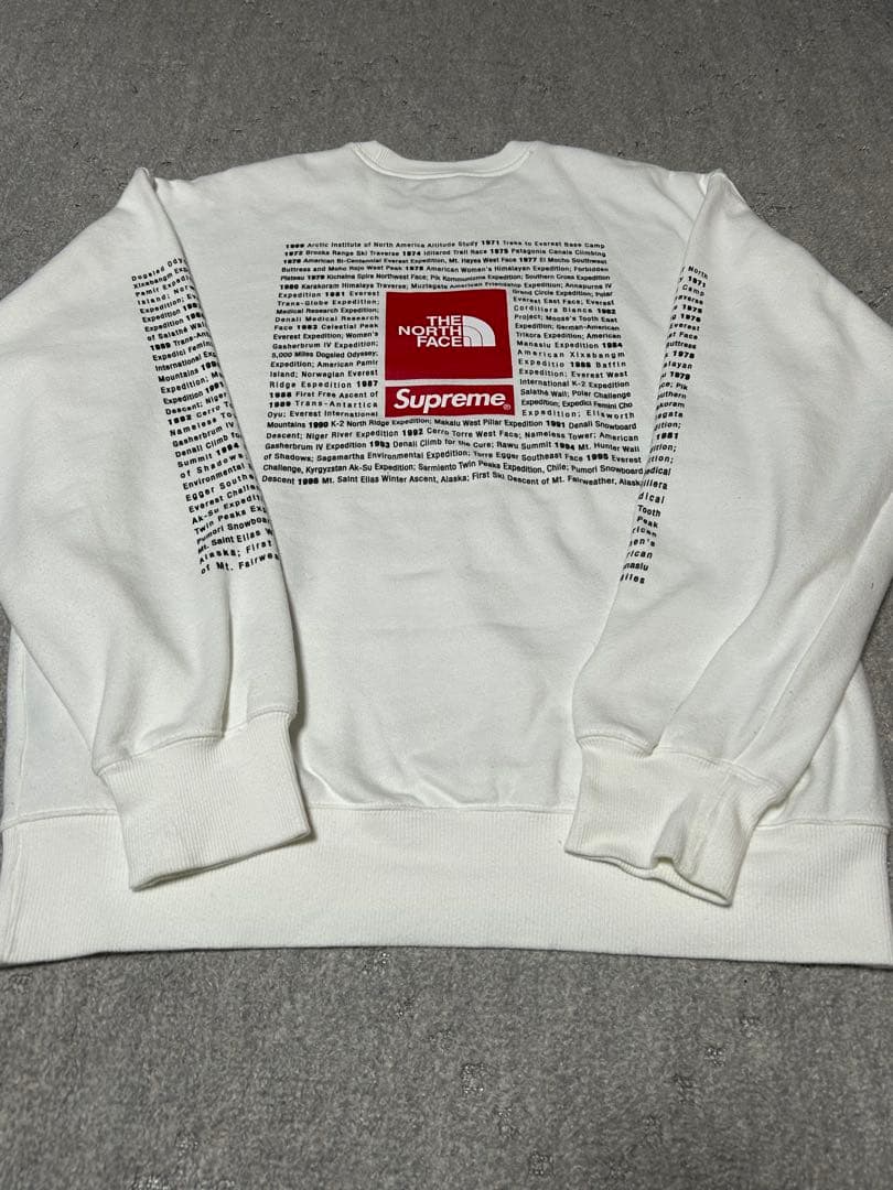 トップス Supreme x The North Face Crewneck White