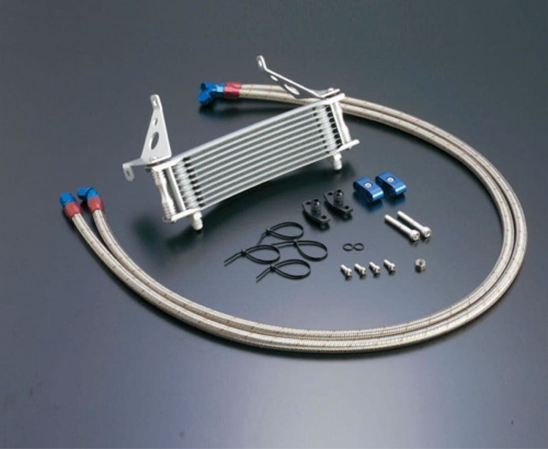 CBR400F Active オイルクーラー サイド廻し サーモスタット