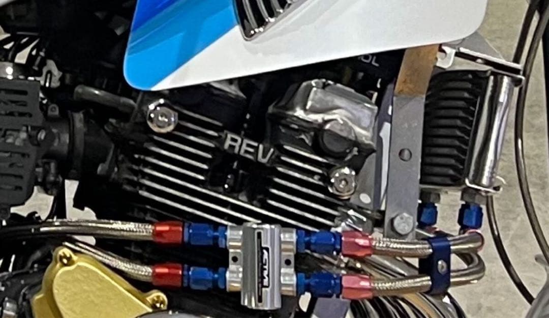 CBR400F Active オイルクーラー サイド廻し サーモスタット