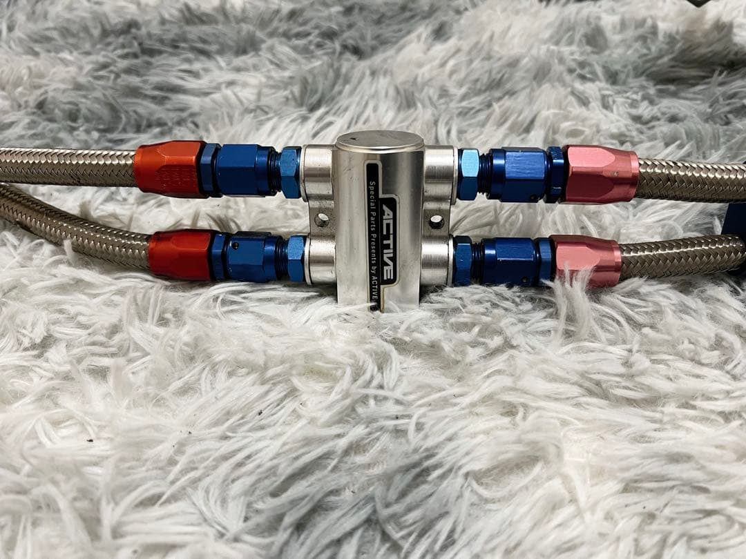 CBR400F Active オイルクーラー サイド廻し サーモスタット