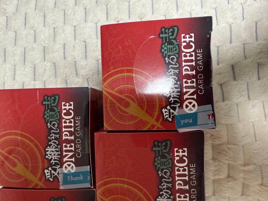 ワンピースカード　受け継がれる意志　テープ付き　5BOX