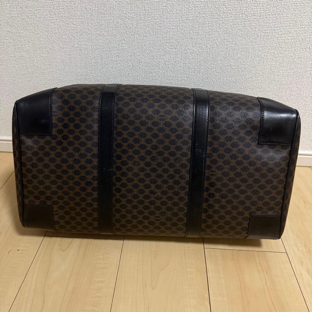 【希少】CELINE セリーヌ マカダム柄 バッグ PVC レザー 黒 オールド
