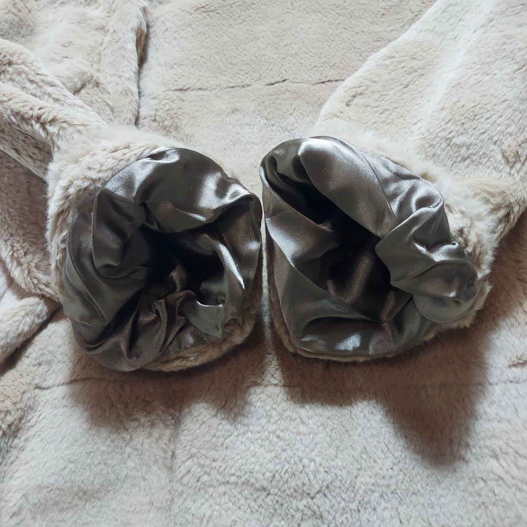 アナグラム　パリ　ノーカラー　ラビットファーコート　フランス製　本革　M