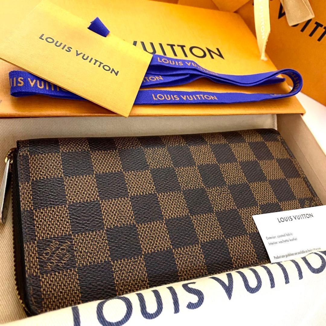 ルイ ヴィトン◎ジッピーウォレット 長財布 ラウンドファスナー ダミエ エベヌ