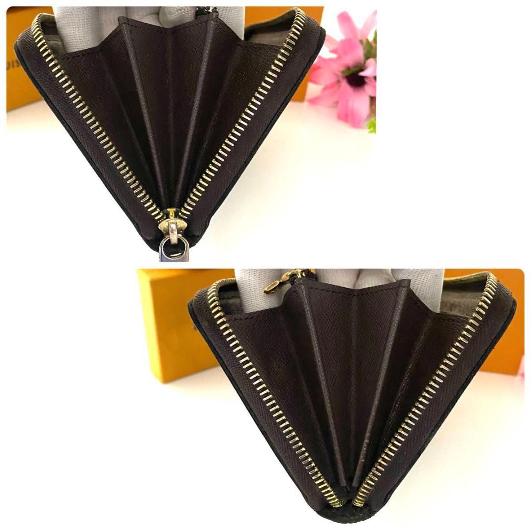 ルイ ヴィトン◎ジッピーウォレット 長財布 ラウンドファスナー ダミエ エベヌ