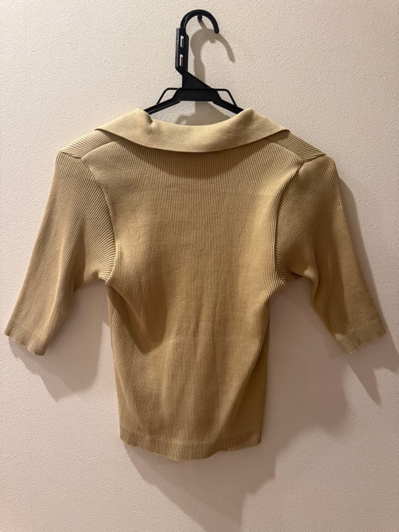 オーラリー　ニットポロシャツ