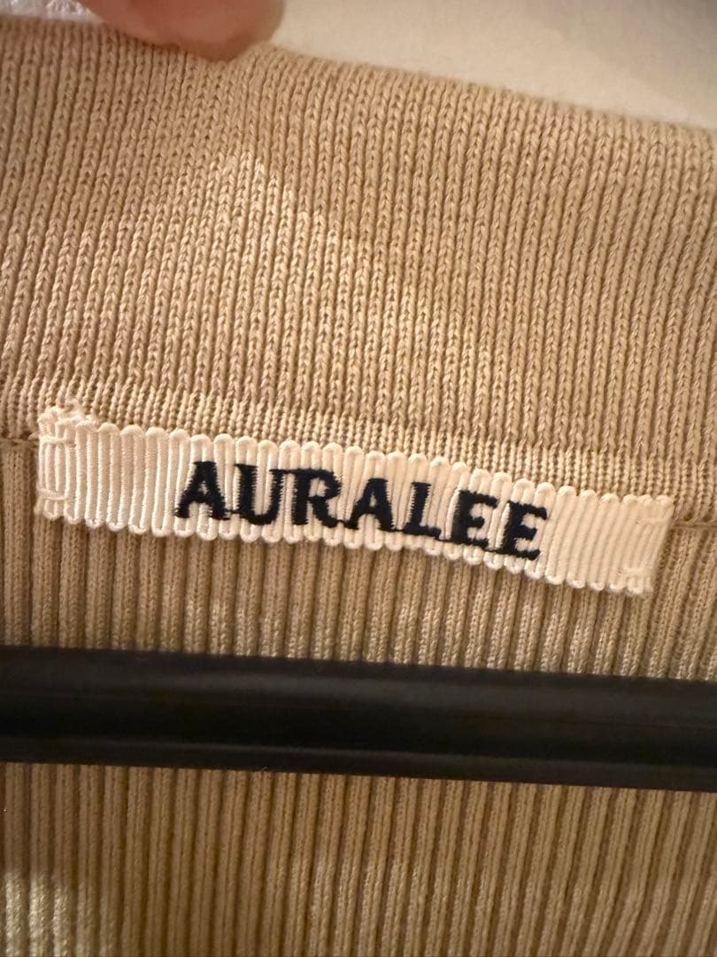 オーラリー　ニットポロシャツ