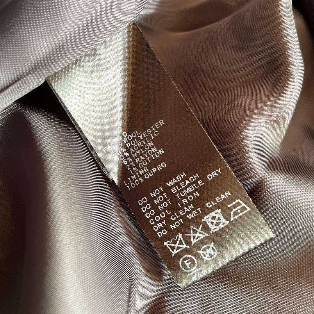 2024AW 日本製【L'ESSAGE】ヘリンボーンジャケットコート　F