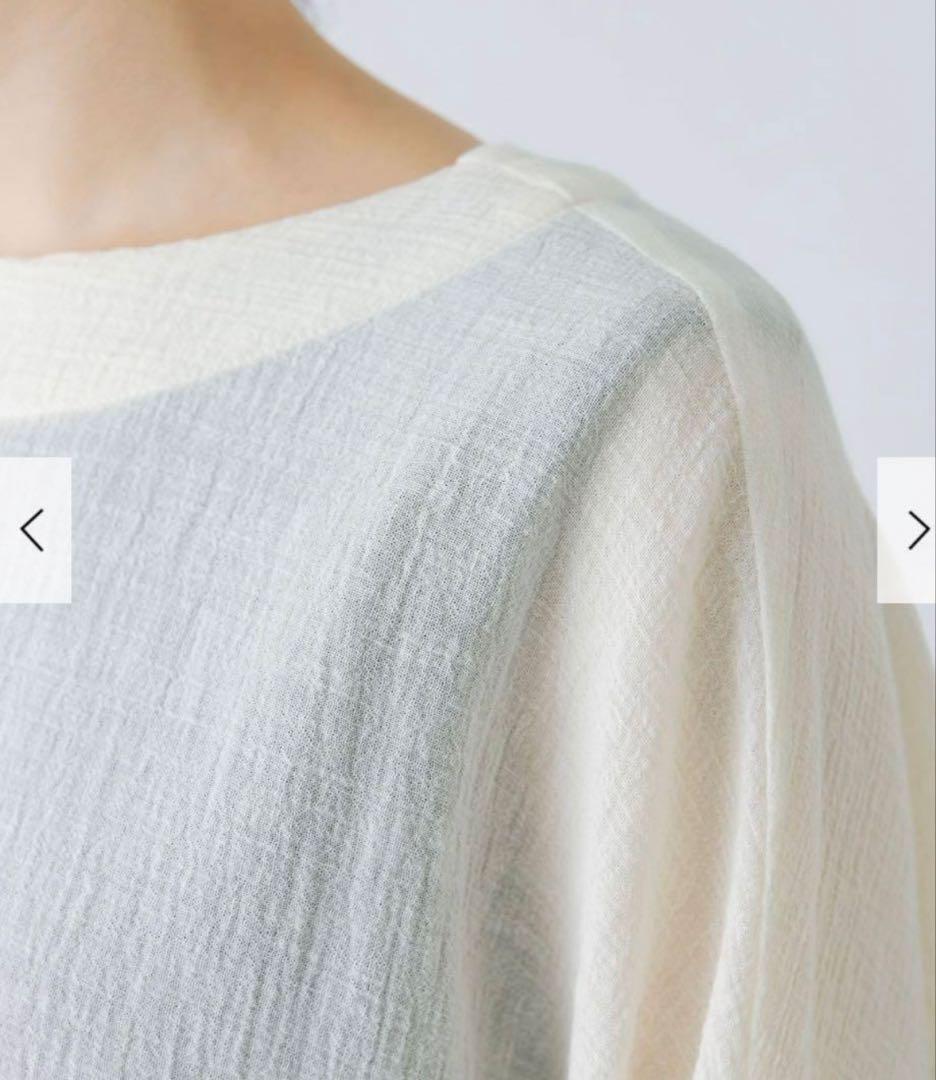 新品　今季　かぐれ　ガーゼロングチュニック 薄手　2025年春秋