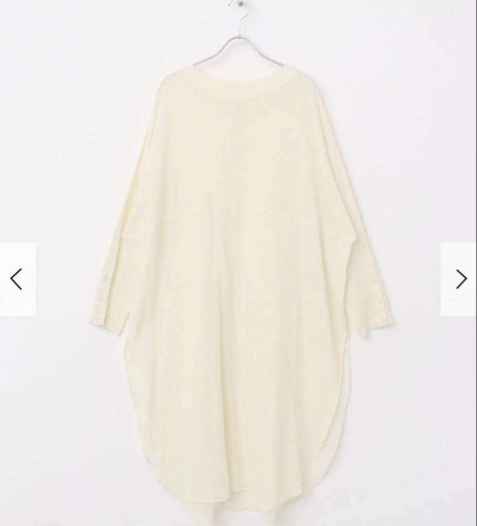 新品　今季　かぐれ　ガーゼロングチュニック 薄手　2025年春秋