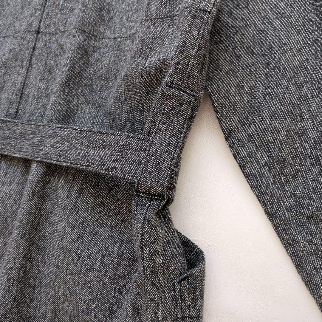 トリココムデギャルソン 綿麻ジャケット ベルト スプリングコート コットンリネン