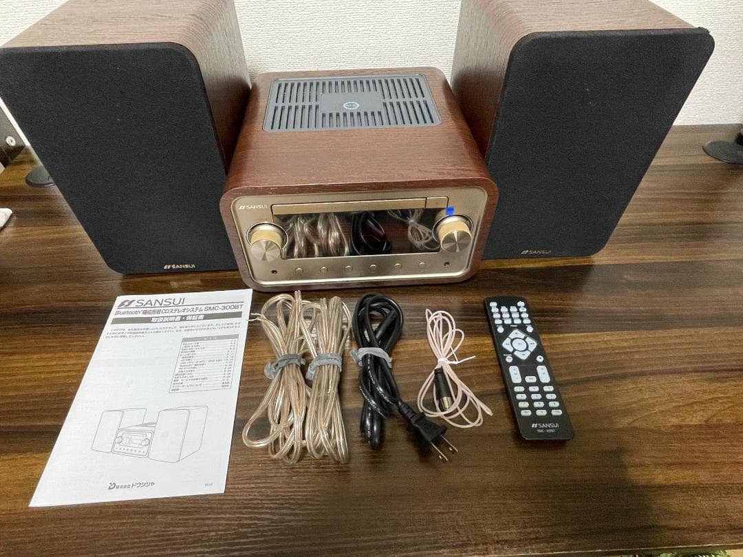 【完品・美品】SANSUI SMC-300BT Bluetooth CDステレオ