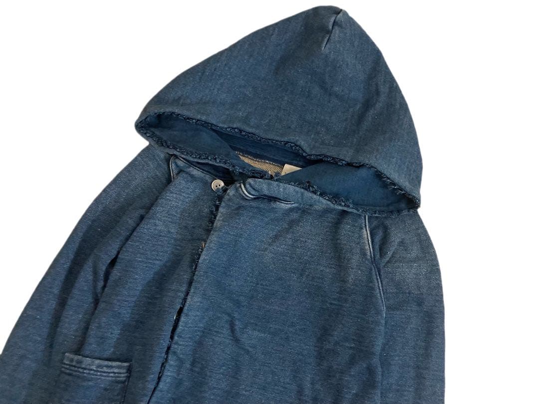 KAPITAL IDG ヴィンテージ加工 フード スウェット フリンジ パーカー