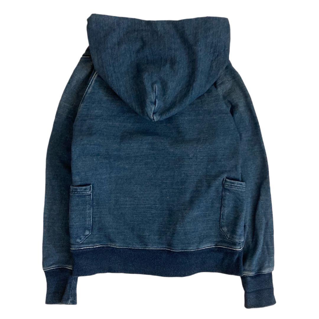 KAPITAL IDG ヴィンテージ加工 フード スウェット フリンジ パーカー