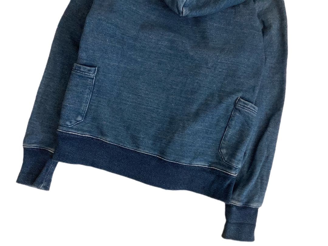 KAPITAL IDG ヴィンテージ加工 フード スウェット フリンジ パーカー