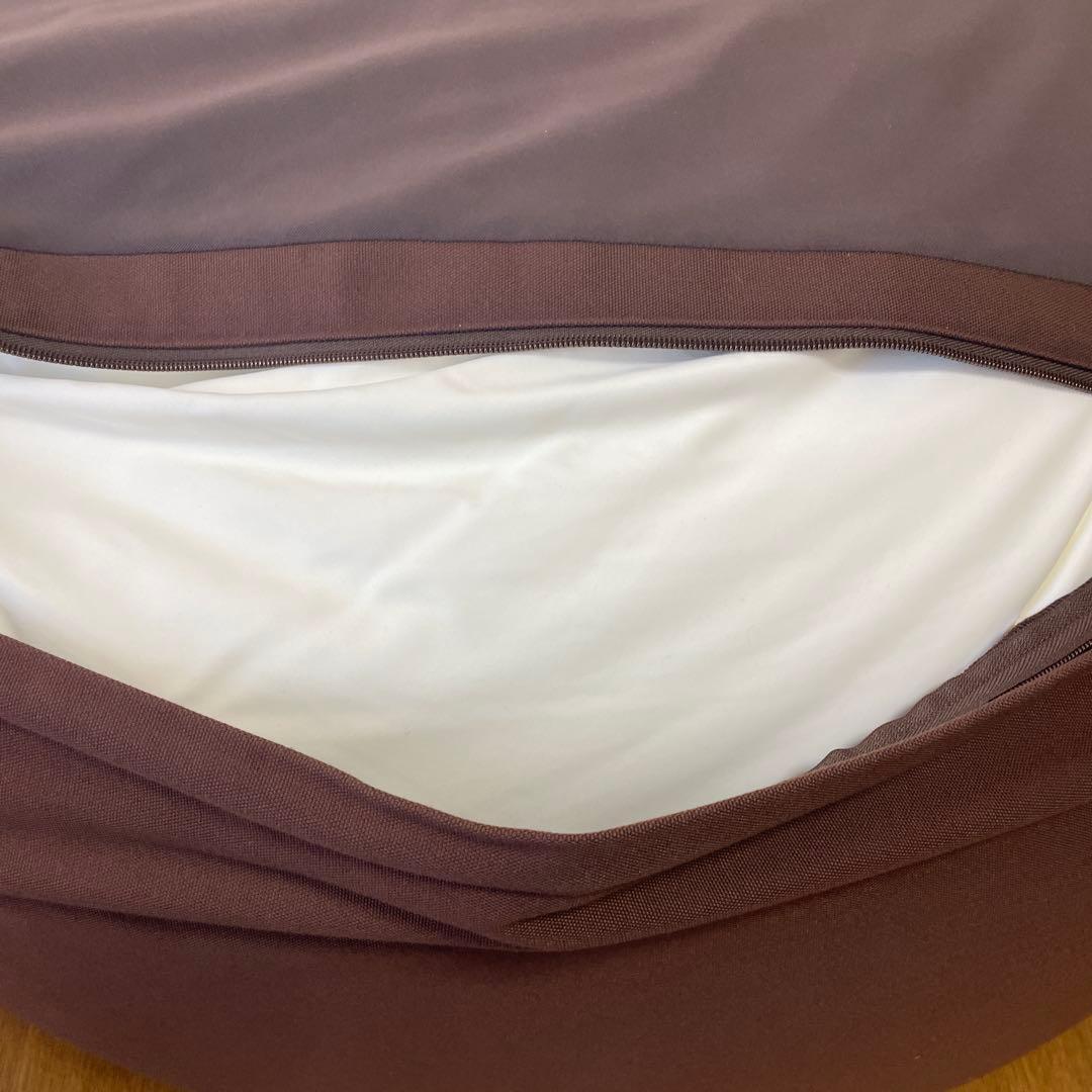 【美品】mogu モグ 三角フィットソファ ビーズクッション ブラウン